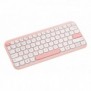 ASUS Marshmallow Keyboard KW100, 75%, Sans fil, Bluetooth, Commutateur de touche « ciseaux », QWERTZ, Rose