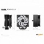 Be Quiet! PURE ROCK 3 LX | Ventirad mono tour, socket Intel et AMD, finition noire, Refroidisseur d'air, 12 cm, 2000 trmin, 105,1 m³h, Noir