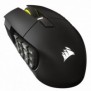 Corsair Scimitar Elite Wireless SE, Droitier, Optique, RF sans fil + Bluetooth, 33000 DPI, Noir