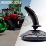 ThrustMaster SimTask FarmStick, Manche à air, PC, PlayStation 5, AnalogiqueNumérique, Avec fil, Noir, Farming Simulator 25