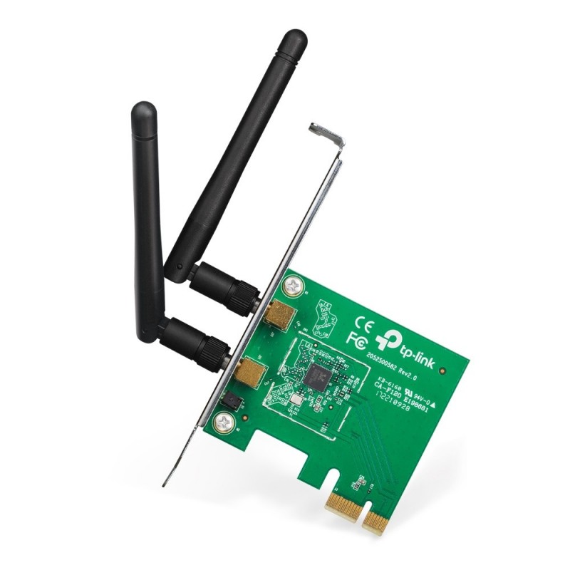 TP-LINK TL-WN881ND, Interne, Sans fil, PCI Express, WLAN, 300 Mbits, Vert