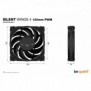 Be Quiet! Silent Wings 4 120 mm PWM | Ventilateur PC, Ventilateur, 12 cm, 1600 trmin, 82,74 m³h, Noir