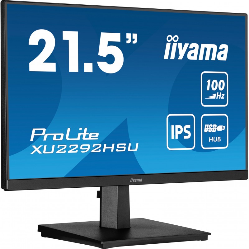 Iiyama ProLite XU2292HSU-B6, 54,6 cm 21.5", 1920 x 1080 pixels, Full HD, LED, 4 ms, Noir