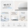 TP-LINK DECO BE251-PACK, Blanc, Interne, Système maillé, Bi-bande 2,4 GHz  5 GHz, Wi-Fi 7 802.11be, 2882 Mbits