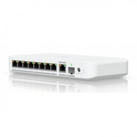 Ubiquiti UniFi Flex 2.5G PoE, Géré, L2, 2.5G Ethernet 10010002500, Connexion Ethernet, supportant l'alimentation via ce port , Montage sur le bureau ou sur le mur, Montage mural