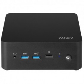 MSI CUBI NUC 1MG-237BEU, 0.84L sized PC, Mini PC type barebone, Intel SoC, DDR5-SDRAM, Wi-Fi 6E 802.11ax, 120 W