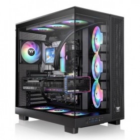 Thermaltake View 380 XL TG ARGB, Midi Tower, PC, Noir, ATX, micro ATX, Mini-ITX, SPCC, Verre trempé, Jouer