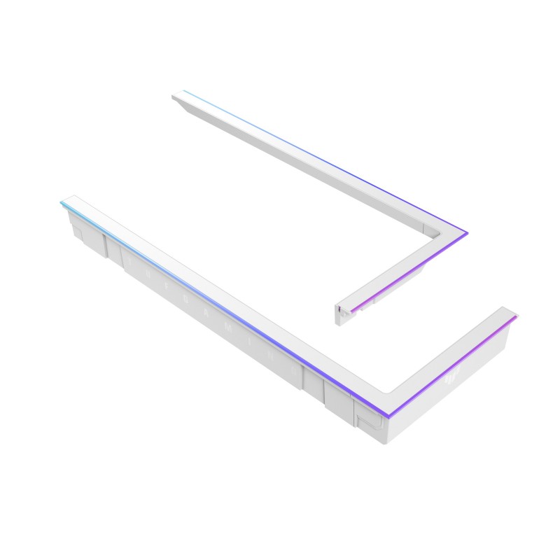 ASUS TUF GAMING GT502 Horizon ARGB Lighting Kit White, Kit d'amélioration de l'éclairage RVB, Blanc, Multicolore, 20000 h, 3 pin ARGB, 5 V