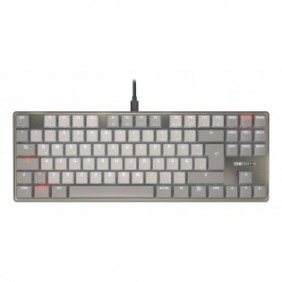 Cherry KC 500 MX LP TKL, Sans clé 80 - 87%, Avec fil, USB, Clavier mécanique, QWERTZ, Gris