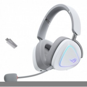 ASUS ROG Delta II, Avec fil &sans fil, 20 - 20000 Hz, Gaming, 318 g, Casque, Blanc