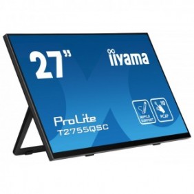 Iiyama ProLite T2755QSC-B1, 68,6 cm 27", 2560 x 1440 pixels, Quad HD, LCD, 5 ms, Noir