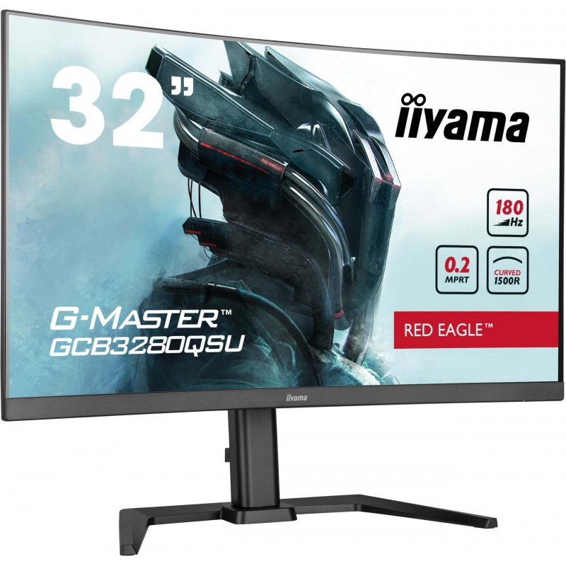 Iiyama G-MASTER GCB3280QSU-B2, 80 cm 31.5", 2560 x 1440 pixels, Dual QHD, LED, 0,2 ms, Noir