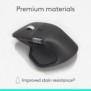 Logitech MX Master 4 for Business - Graphite, Droitier, Laser, RF sans fil + Bluetooth, 8000 DPI, Graphite
