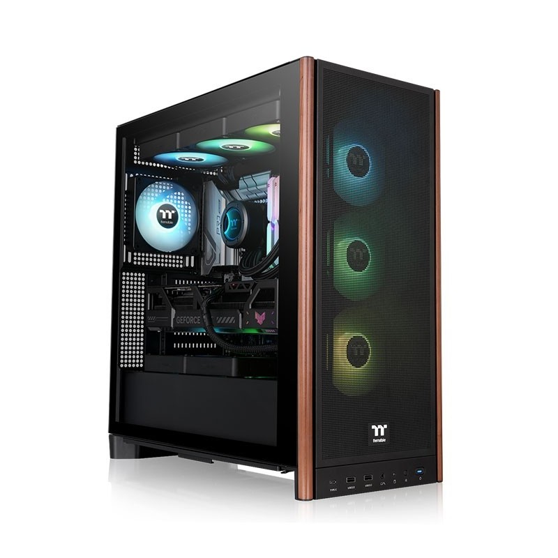 Thermaltake S370 WS, Midi Tower, PC, Noir, ATX, EATX, micro ATX, Mini-ITX, SPCC, Verre trempé, Gaming