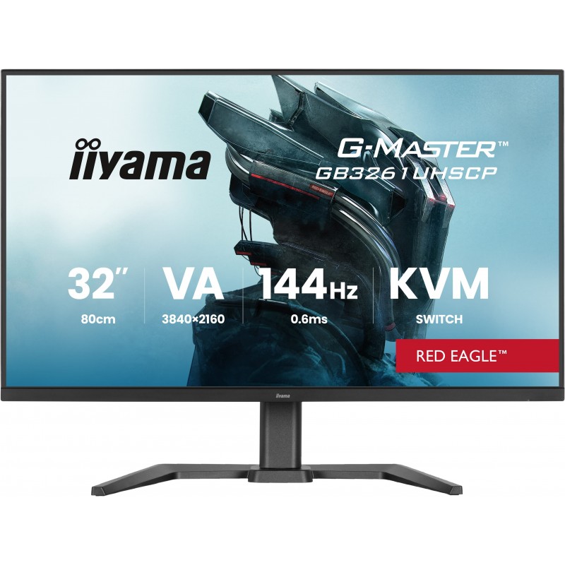 Iiyama G-MASTER GB3261UHSCP-B1, 80 cm 31.5", 3840 x 2160 pixels, 4K Ultra HD, LED, 0,6 ms, Noir