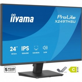 Iiyama ProLite X2497HSU-B1, 60,5 cm 23.8", 1920 x 1080 pixels, Full HD, 4 ms, Noir