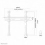 Neomounts PLASMA-W040BLACK Support mural pour écran 23-52" - fixe, 58,4 cm 23", 132,1 cm 52", 100 x 100 mm, 400 x 400 mm, Acier, Noir