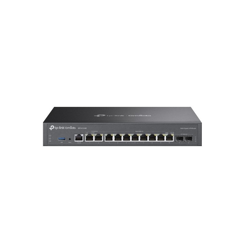 TP-LINK Omada ER7412-M2, Ethernet WAN, 2.5 Gigabit Ethernet, Gigabit Ethernet, Noir