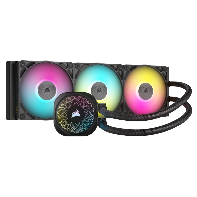 Corsair iCUE LINK TITAN RX RGB, Refroidisseur de liquide tout-en-un, 12 cm, 300 trmin, 2100 trmin, 73,5 cfm, Noir