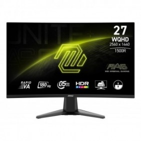MSI MAG 27CQ6F, 68,6 cm 27", 2560 x 1440 pixels, Quad HD, LCD, 0,5 ms, Noir