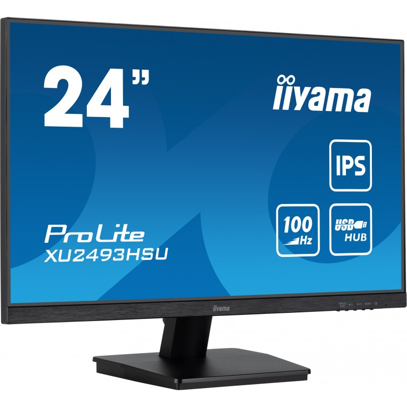 Iiyama ProLite XU2493HSU-B7, 60,5 cm 23.8", 1920 x 1080 pixels, Full HD, LED, 1 ms, Noir