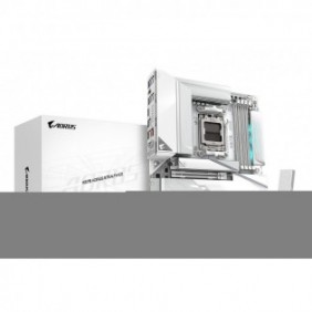 Gigabyte X870 AORUS STEALTH ICE Carte Mère – Prend en charge les processeurs AMD Ryzen 9000, VRM numérique 16+2+2 phases, jusqu’à 8200 MHz DDR5 , 2 x PCIe 5.0 + 2 x PCIe 4.0, Wi-Fi 7, LAN 5 GbE, USB 4, AMD, Emplacement AM5, AMD Ryzen 7000 Series