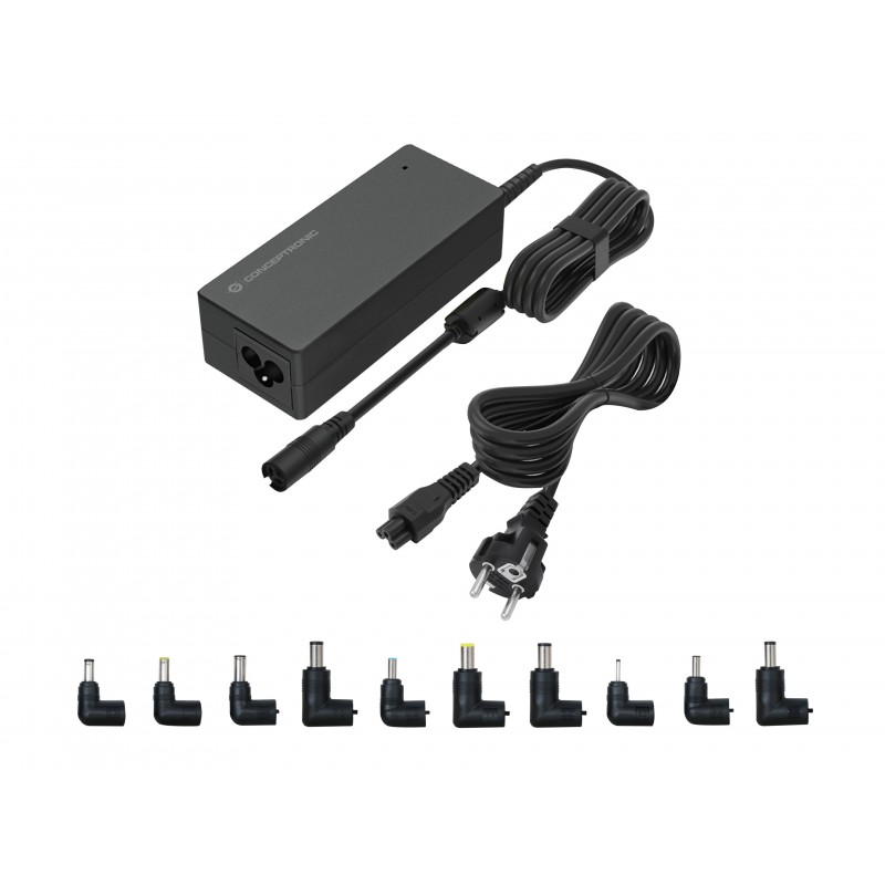 Conceptronic OZUL08B10, Ordinateur portable, Intérieure, 100 - 240 V, 50 - 60 Hz, 90 W, 15 - 20 V