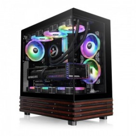 Thermaltake View 270 Plus WS ARGB, Midi Tower, PC, Noir, ATX, EATX, micro ATX, Mini-ITX, SPCC, Verre trempé, Gaming