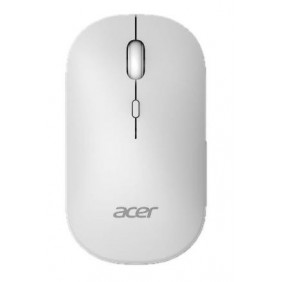 Acer AMR130, Ambidextre, RF sans fil + Bluetooth, 1600 DPI, Blanc