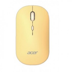 Acer AMR130, Ambidextre, RF sans fil + Bluetooth, 1600 DPI, Jaune