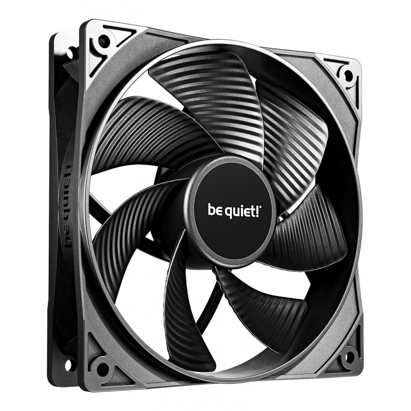 Be Quiet! Light Wings 120 mm PWM Reverse Black | Ventilateur PC reverse blanc | Pack de 3, Ventilateur, 12 cm, 1500 trmin, 80 m³h, Noir