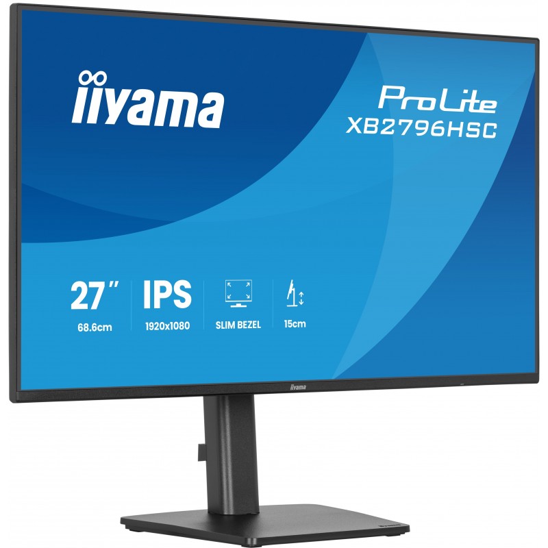 Iiyama ProLite XB2796HSC-B1, 68,6 cm 27", 1920 x 1080 pixels, Full HD, LED, 3 ms, Noir