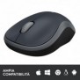 Logitech M185, Ambidextre, Optique, RF sans fil, 1000 DPI, Gris