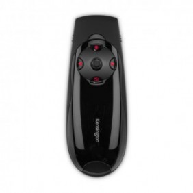 Kensington Presenter Expert Contrôle sans fil du curseur avec pointeur laser rouge, RF, USB, 45 m, Noir