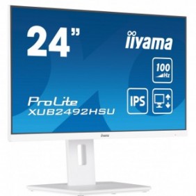 Iiyama XUB2492HSU-W6, 60,5 cm 23.8", 1920 x 1080 pixels, Full HD, LED, 0,4 ms, Blanc