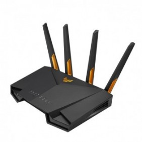ASUS TUF Gaming AX3000 V2, Wi-Fi 6 802.11ax, Bi-bande 2,4 GHz 5 GHz, EthernetLAN, Noir, Orange, Routeur