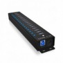 ICY BOX IB-HUB1717-U3, USB 3.2 Gen 1 3.1 Gen 1 Type-A, USB 3.2 Gen 1 3.1 Gen 1 Type-A, USB Type-B, 5000 Mbits, Noir, Chine, CC