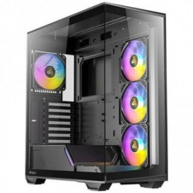 Antec C3, Midi Tower, PC, Noir, ATX, ITX, micro ATX, Verre, Plastique, Acier, 16 cm