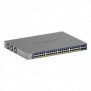 Netgear GS752TXP, Géré, L2L3L4, 10G Ethernet 100100010000, Full duplex, Connexion Ethernet, supportant l'alimentation via ce port , Grille de montage