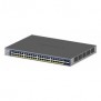 Netgear GS752TXP, Géré, L2L3L4, 10G Ethernet 100100010000, Full duplex, Connexion Ethernet, supportant l'alimentation via ce port , Grille de montage