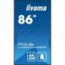 Iiyama LH8665UHSB-B1, En forme de kiosk, 2,18 m 86", LED, 3840 x 2160 pixels, Wifi, 247