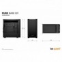Be Quiet! Pure Base 501 Noir | Boîtier PC , Mini ATX Micro ATX ATX, 2 ventilateurs Pure Wings 3 140 mm PWM, Midi Tower, PC, Noir, ATX, micro ATX, Mini-ITX, Acrylonitrile-Butadiène-Styrène , Acier, 17,8 cm