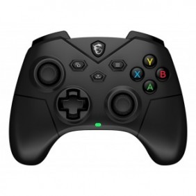 MSI FORCE GC300 WIRELESS, Manette de jeu, PC, Touche Retour, Croix directionnelle, Touche Macro, Bouton d'allumage, Bouton Démarrer, Touche Turbo, Analogique, Avec fil &sans fil, USB 2.0