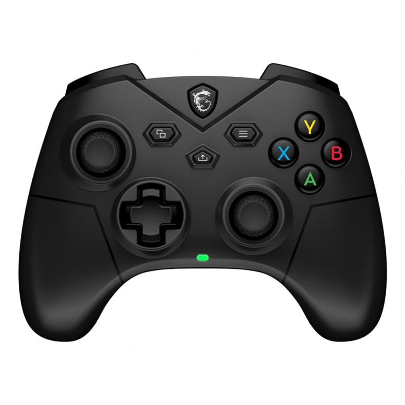 MSI FORCE GC300 WIRELESS, Manette de jeu, PC, Touche Retour, Croix directionnelle, Touche Macro, Bouton d'allumage, Bouton Démarrer, Touche Turbo, Analogique, Avec fil &sans fil, USB 2.0