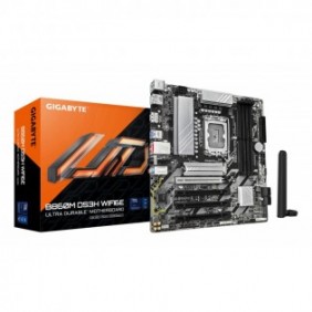 Gigabyte B860M DS3H WIFI6E Carte mère - Processeurs Intel Core Ultra, VRM 5+1+2+1 phases, jusqu'à 9066MHz DDR5, 1xPCIe 5.0 + 1xPCIe 4.0 M.2, LAN 2,5 GbE, WIFI 6E, USB 3.2 Gen 2, Intel, LGA 1851 Socket V1, Intel Core Ultra série 1, Intel Core Ultra