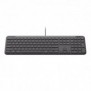 Logitech Signature Slim Wired K620 For Business, Taille réelle 100 %, Avec fil, USB, Commutateur de touche « ciseaux », QWERTZ, Graphite