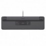 Logitech Signature Slim Wired K620 For Business, Taille réelle 100 %, Avec fil, USB, Commutateur de touche « ciseaux », QWERTZ, Graphite