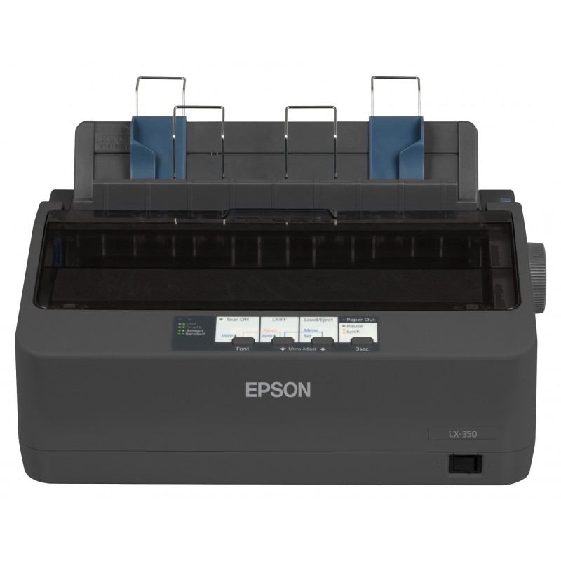 Epson LX-350, 357 caractères par seconde, 240 x 144 DPI, 312 caractères par seconde, 78 caractères par seconde, 10,12 caractères par pouce, 5 copies