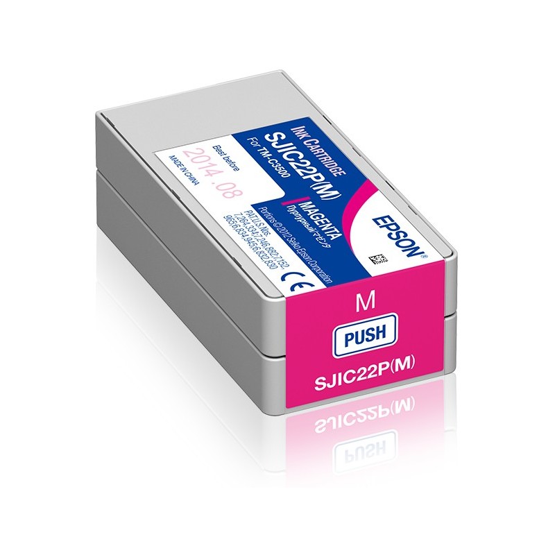 Epson SJIC22P: Ink cartridge for ColorWorks C3500 , Magenta, Encre à pigments, 1 pièce