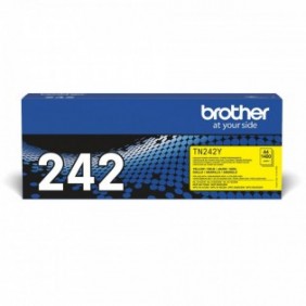 Brother Cartouche de toner TN-242Y originale – Jaune, 1400 pages, Jaune, 1 pièce